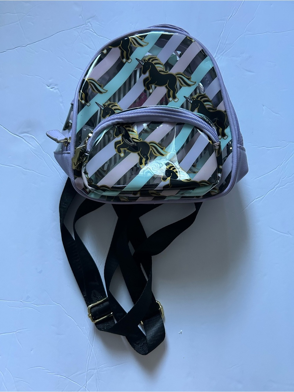 Betsey Johnson Unicorn Clear mini backpack